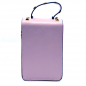 Preview: Mini Tasche Sakari Leder rosa, Nieten gold, Goldkette, Rückseite