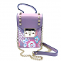 Preview: Mini Tasche Sakari Leder rosa, Nieten gold, Goldkette