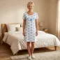 Preview: Louis-Louisa,nightdress, Lust auf Meer, shells allover blue, style 1