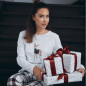 Preview: Louis & Louisa, T-Shirt, Bambi Druck, weiß, Langarm, style