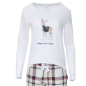 Preview: Louis & Louisa, T-Shirt, Bambi Druck, weiß, Langarm, style