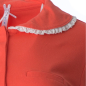 Preview: Louis & Louisa, Pajama, pure cotton, coral longsleeve, detail collar