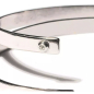 Preview: My First Diamond bangle ICE silver with one diamond, detail 2