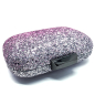 Preview: Box Clutch Glow, Glitter, pink verlaufend, frontal