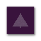 Preview: Trixi Gronau Christmas Card Glitter Tree, square, purple glitter