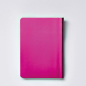 Preview: Nuuna Notizbuch, A6, Shiny Starlet pink Metallic Effekt, Rückseite