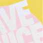Preview: Nuuna, Notebook, Flex cover from recyceltem leather doted pages, yellow-pink-white, print have a nice idea, detail