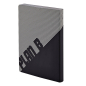Preview: Nuuna, Notebook, Flex cover from recyceltem leather doted pages , black& white, print The Master Plan, back