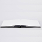 Preview: Nuuna, Notebook, Flex cover from recyceltem leather doted pages , black& white, print The Master Plan, open