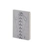 Preview: Nuuna, Notebook, Graphic S, Finesse laced flex cover from smooth bonded leather minidots pages, schwarz-grau
