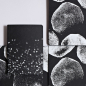Preview: Nuuna, Notebook, Graphic S, NOT ORDINARY S GENESIS flex cover from smooth jeanslabel material minidots pages, black-white, styke