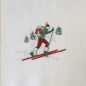 Preview: Paviot white Servietten printed mit green and red Motive Raquette