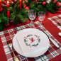 Preview: Paviot napkin PÈRE NOEL SKI white, with Motiv ski, detail