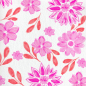 Preview: Paviot, Serviette, bedruckt mit Paviot, Napkin, print  Maxi Fleur rouge, Motiv
