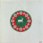 Preview: Paviot Servietten Cerf Brodé, red, green with white deer,