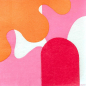 Preview: Paviot napkin Form printed pink, orange