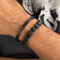 Preview: Pig&Hen, Armband Bold Bob black | black, Segeltau schwarz I schwarz, Verschluß schwarz, style