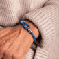 Preview: Pig&Hen, Armband Captain Carl • Segeltau ocean blue | silver, Segeltau, Verschluß Schäkel silber, style