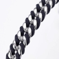 Preview: Pig& Hen, bangle, Navarch Curb 7mm, navy | silver, detail