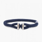 Preview: Pig & Hen Armband Icy Ike mit Schackelverschluss,  navy geflochtenes Nylon