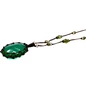 Preview: Facettierter grüner Onyx an langer Sharing Bijoux Tibet Halskette