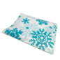 Preview: SNAZZY BAG gift envelope Snowflake Material Polymer Color white-blue, side