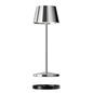 Preview: Sompex SEOUL MICRO RC chrome table lamp with separate circular charging station