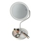 Preview: VERSAILLES white vanity mirror with integrated storage tray for jewellery and small accessories
