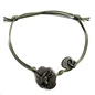 Preview: S Punkt Spangemacher cord bracelet with chamois emblem, green