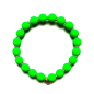 Preview: Super Gem Perlenarmband Big Neon gruen