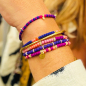 Preview: Super Gem Perlenarmband Mini Roc purple style
