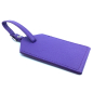 Preview: Trixi Gronau Carrys,leather luggage tag, violet, back