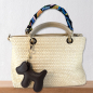 Preview: Trixi Gronau Bag Charm Leather Doggy XL brown, style