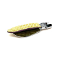 Preview: Trixi Gronau travel shoehorn, Cedric, stainless steel, leather Dakar limone, closed front