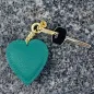 Preview: Trixi Gronau leather key fob Coeur green , style desk