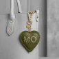 Preview: Trixi Gronau leather key fob Coeur khaki style bag