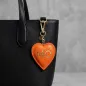 Preview: Trixi-Gronau Leder Herzanhaenger Coeur orange , style Tasche