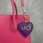 Preview: Trixi Gronau leather key fob Coeur purple , style bag