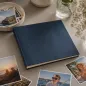 Preview: TrixiGronau Photoalbum Fabia, 30 x 30 cm, Snake Skin look blue style