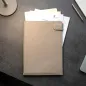 Preview: Trixi Gronau FRIZZI, documents sleeve, conference map, full leather, stone, style