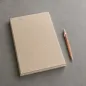 Preview: sandfarbenes DIN A4 Notizbuch, Skivertex, Tagebuch, Trixi Gronau, style
