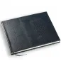 Preview: Nane, leather guestbook, lizard pattern blue, Trixi Gronau