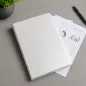 Preview: Trixi Gronau, Sisi, A4 folder, croco pattern white, style