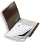 Preview: Sisi, A4 folder, with clear pockets, inside view croco pattern brown