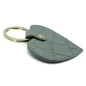 Preview: SUNNY Dakar Sage Green leather key heart with croco embossing and gold-tone ring