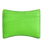 Preview: Talel. Creditcard Holder YOO leather Neon Green back