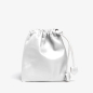 Preview: Talel Tote Bag triangle M purple, Innen Lederbeutel