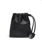Preview: Talel Tote Bag triangle S schwarz, Innen Lederbeutel