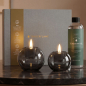 Preview: Tenderflame Kerze Globus Geschenkset graphite, style Giftbox