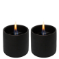 Preview: Tenderflame Kerzen Breeze 8 Keramik schwarz, 2-er Pack